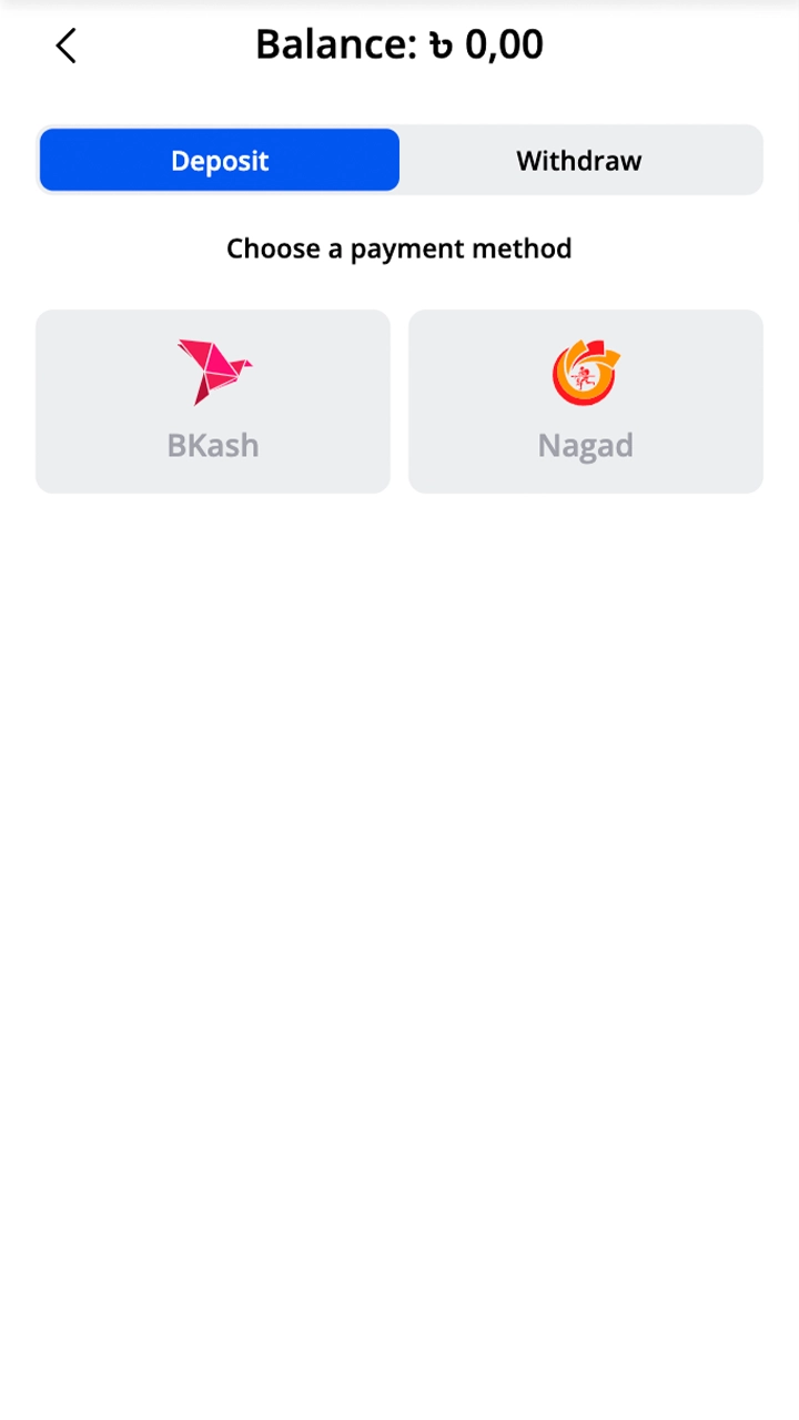Top up your Glory Casino গৌরব ক্যাসিনো account balance.