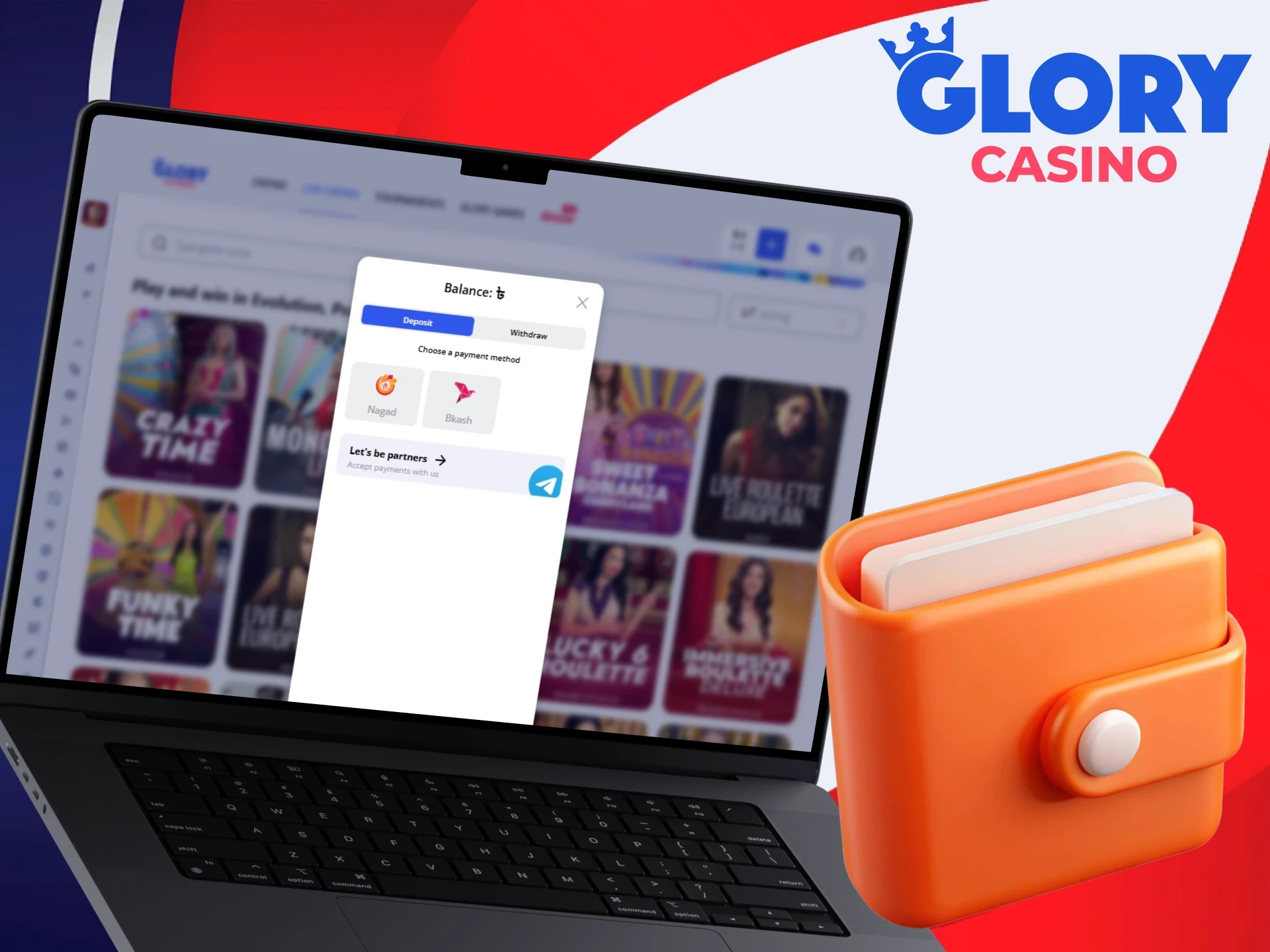 Easily make deposits and withdrawals at Glory Casino গৌরব ক্যাসিনো.