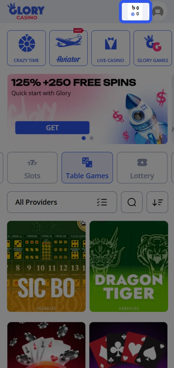 Make a deposit to your Glory Casino গৌরব ক্যাসিনো account.
